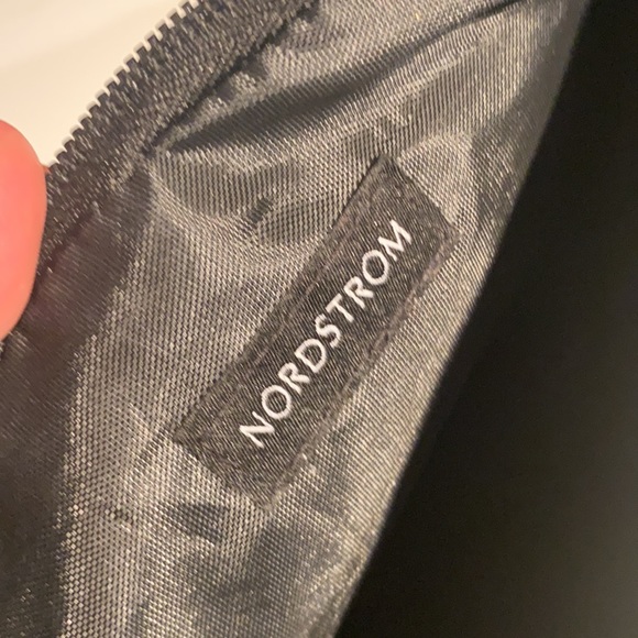 Tweed Make up Case crossbody chain attached Zipper - Picture 5 of 5